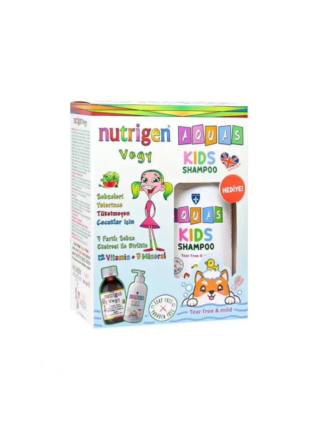 OUTLET - Nutrigen Vegy 200 ml - Aquas Kids Şampuan Hediye - 1