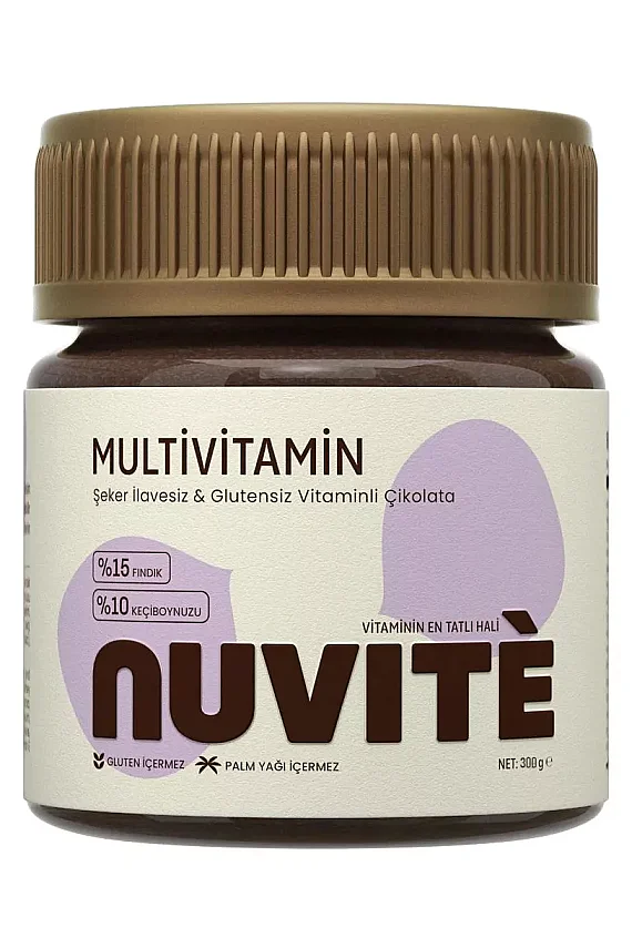 Nuvite Multivitamin Çikolata Aromalı 300 gr - 1