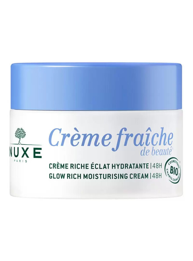 Nuxe Creme Fraiche Glow Rich Moisturizing Cream 48H - Nemlendirici Organik Yoğun Bakım Kremi - 50 ml - Nuxe