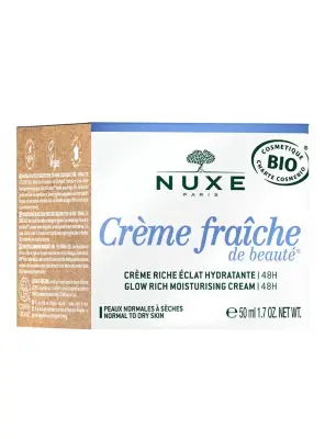 Nuxe Creme Fraiche Glow Rich Moisturizing Cream 48H - Nemlendirici Organik Yoğun Bakım Kremi - 50 ml - 2