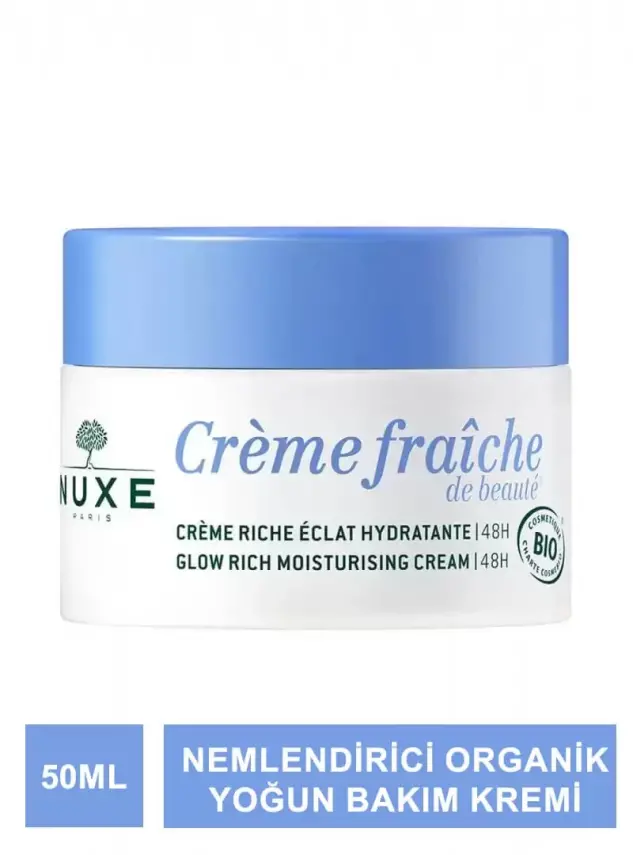 Nuxe Creme Fraiche Glow Rich Moisturizing Cream 48H - Nemlendirici Organik Yoğun Bakım Kremi - 50 ml - 3