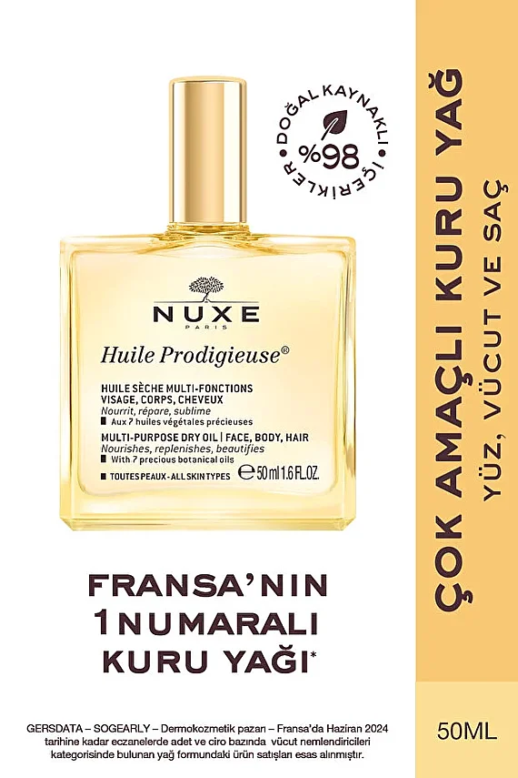 Nuxe Huile Prodigieuse Çok Amaçlı Kuru Bakım Yağı 50 ml - 1