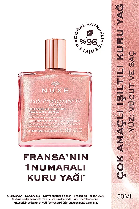 Nuxe Huile Prodigieuse Florale Or Çok Amaçlı Kuru Yağ 50 ml - 1