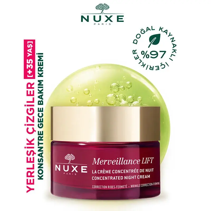 Nuxe Merveillance Lift Concentrated Night Cream 50 ml - Konsantre Gece Bakım Kremi - 3