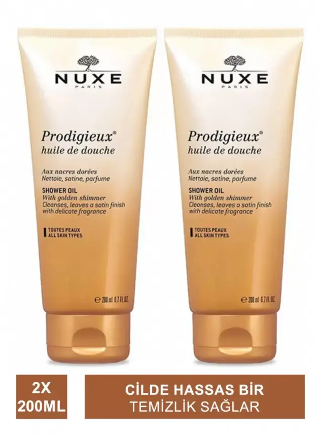Nuxe Prodigieux Huile De Douche Duş Yağı 200ml x 2 Adet - 1
