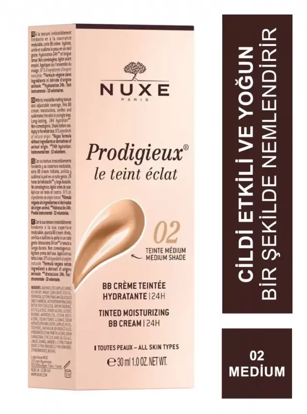 Nuxe Prodigieux Tinted Moisturizing BB Cream - 02 Medium 30 ml - 1