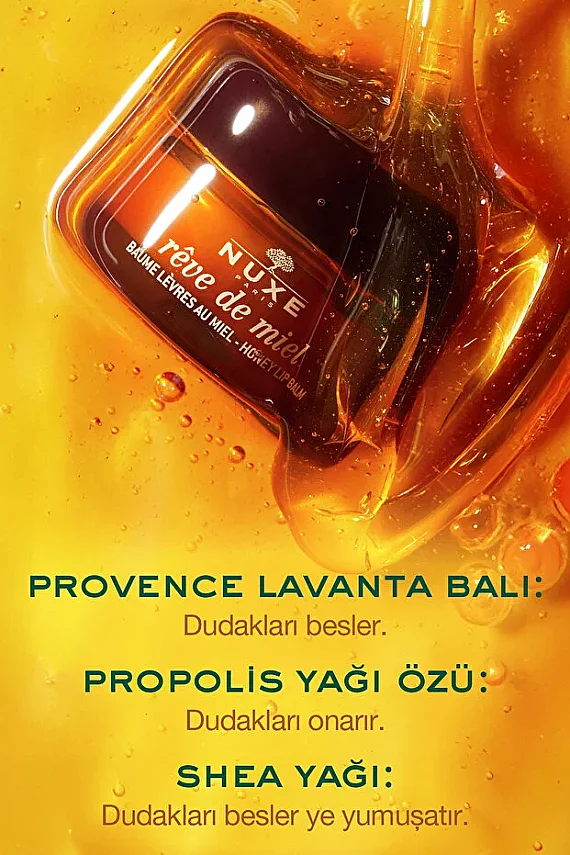 Nuxe Reve de Miel Baume Levres Besleyici ve Onarıcı Ballı Dudak Balsamı 15 gr - 4