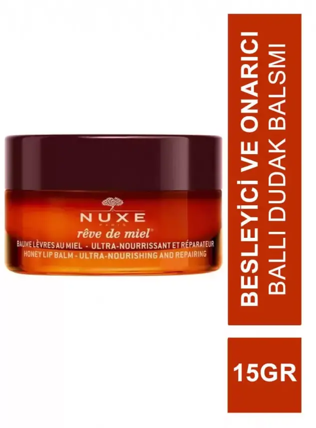Nuxe Reve de Miel Baume Levres Besleyici ve Onarıcı Ballı Dudak Balsamı 15 gr - 1