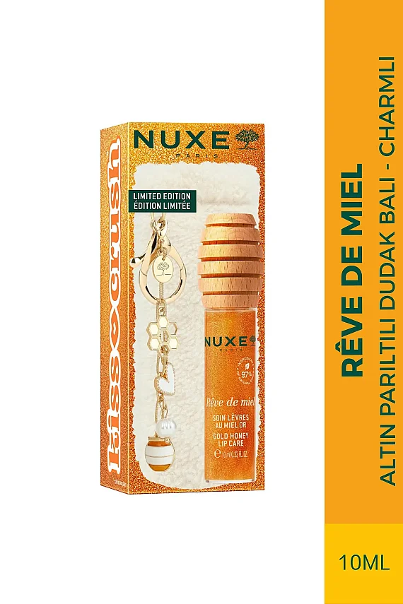 Nuxe Reve de Miel Besleyici Onarıcı Parıltılı Dudak Balı (Peluş Charmlı) - 1