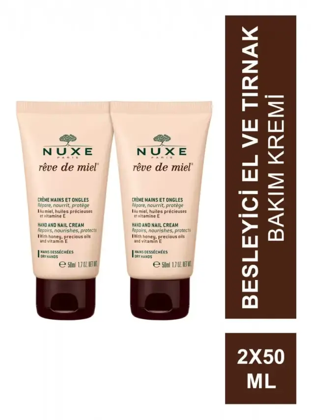 Nuxe Reve de Miel Creme Mains et Ongles 2x50 ml - 1