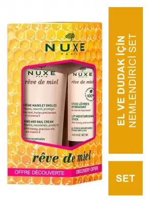 Nuxe Reve De Miel Creme Mains Et Ongles 30ml - Stick Levres 4gr - 1