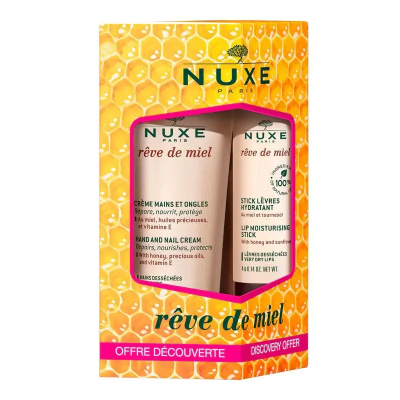 Nuxe Reve De Miel Creme Mains Et Ongles 30ml - Stick Levres 4gr - 1