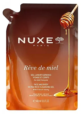 Nuxe Reve de Miel Gel Lavant Surgras Visage et Corps 400 ml - Refill - Nuxe