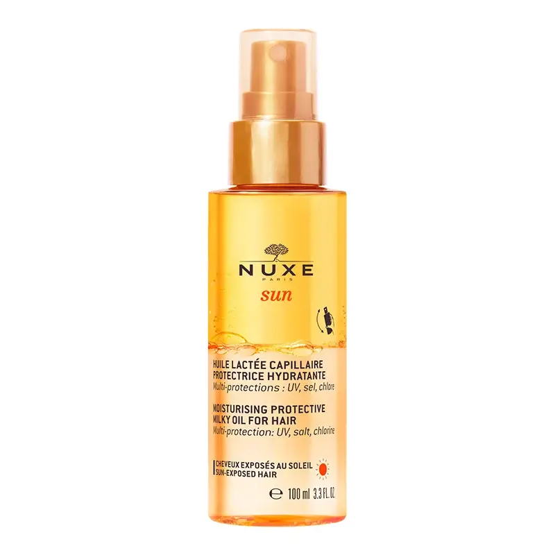 Nuxe Sun Huile Moisturising Protective Milky Oil 100 ml Nemlendirici ve Koruyucu Saç Bakım Sütü - 1