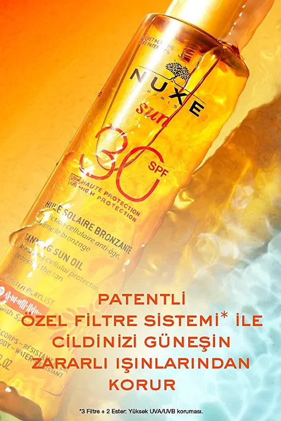Nuxe Sun Spf 30 Bronzlaştırıcı Yüz ve Vücut Yağı 150 ml - 3
