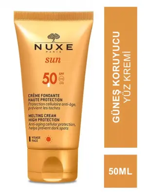 Nuxe Sun Spf 50 Face Cream Fondante Haute Protection Güneş Koruyucu Yüz Kremi 50ml - Nuxe