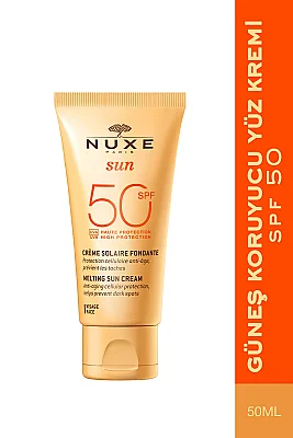 Nuxe Sun Spf 50 Face Cream Fondante Haute Protection Güneş Koruyucu Yüz Kremi 50ml - Nuxe