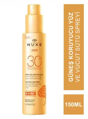 Nuxe Sun Spf30 Güneş Koruyucu Yüz ve Vücut Sütü Spreyi 150 ml - 1