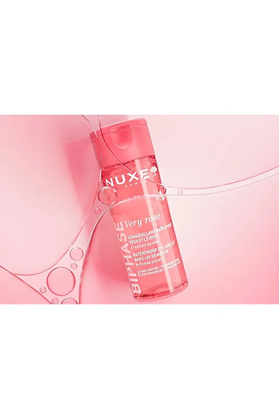 Nuxe Very Rose Gül Özlü Çift Bazlı Göz Makyajı Temizleme Suyu 100 ml - 2