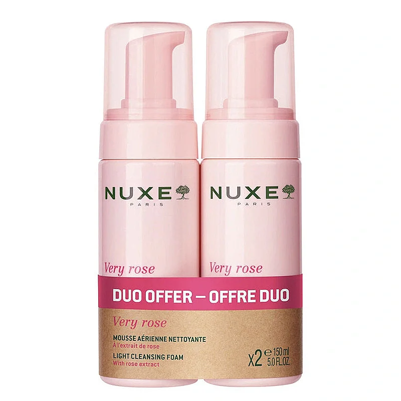 Nuxe Very Rose Yüz Temizleme Köpüğü 2x150 ml - 1