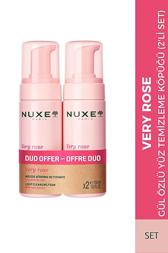 Nuxe Very Rose Yüz Temizleme Köpüğü 2x150 ml - 1