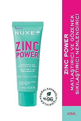 Nuxe Zinc Power Matlaştırıcı ve Gözenek Sıkılaştırıcı Nemlendirici 40ml - Nuxe