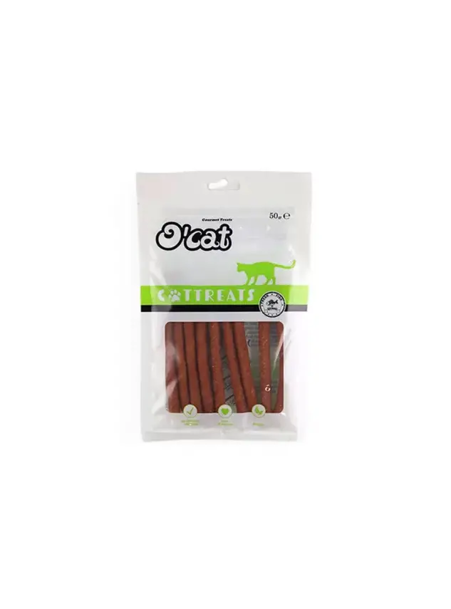 O Cat Somon Balıklı Çubuk Kedi Ödülü 50 Gr - 1