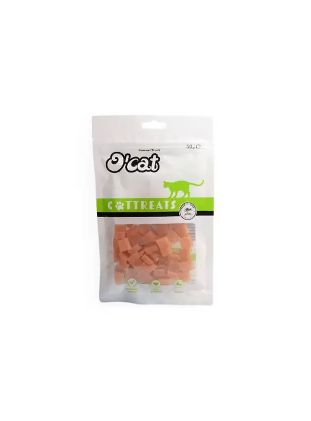 O Cat Tavuk Etli Parçacıklar Kedi Ödülü 50 Gr - 1