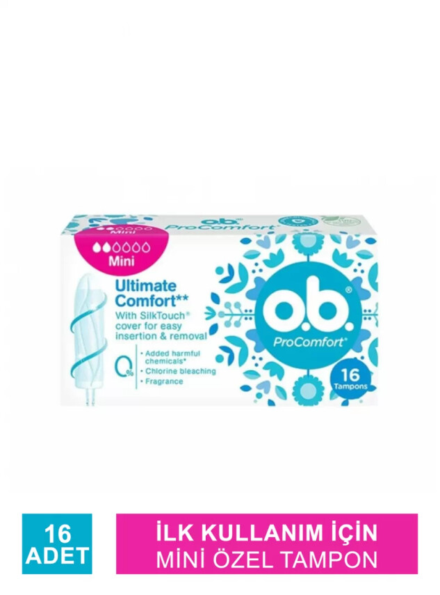 O.B. Pro Comfort Mini Tampon Light Days 16 Adet - Johnson & Johnson