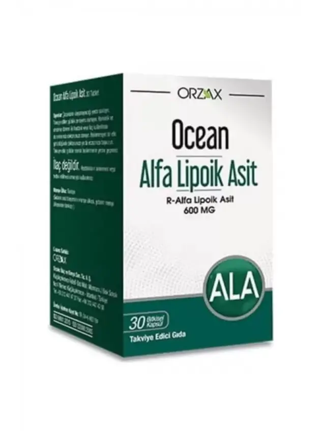 Ocean Alfa Lipoik Asit 600 mg 30 Tablet - 1