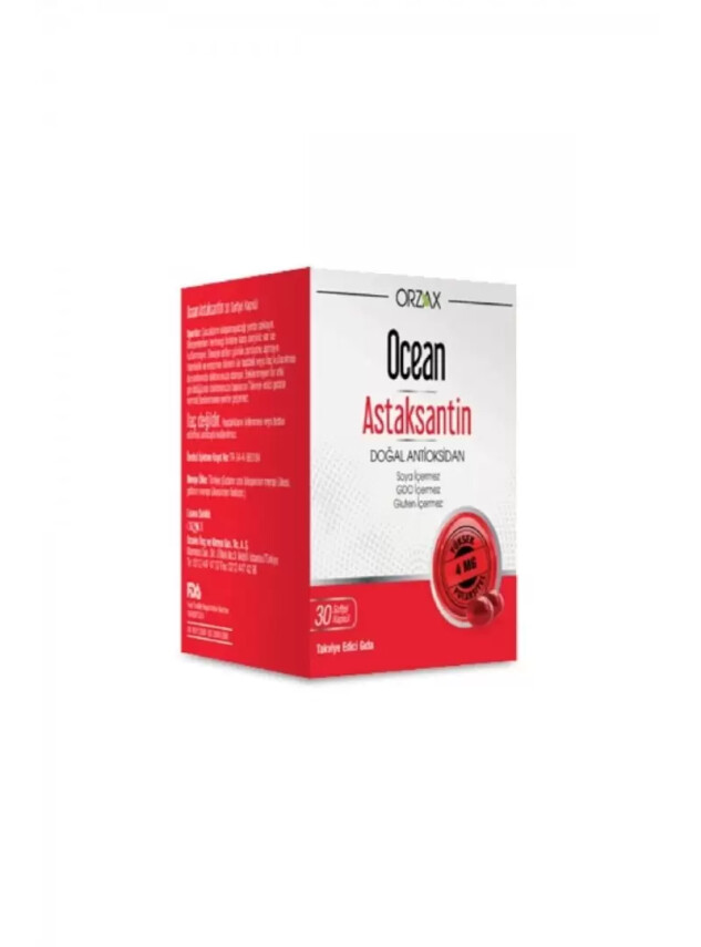 Ocean Astaksantin Doğal Antioksidan 30 Kapsül - Ocean