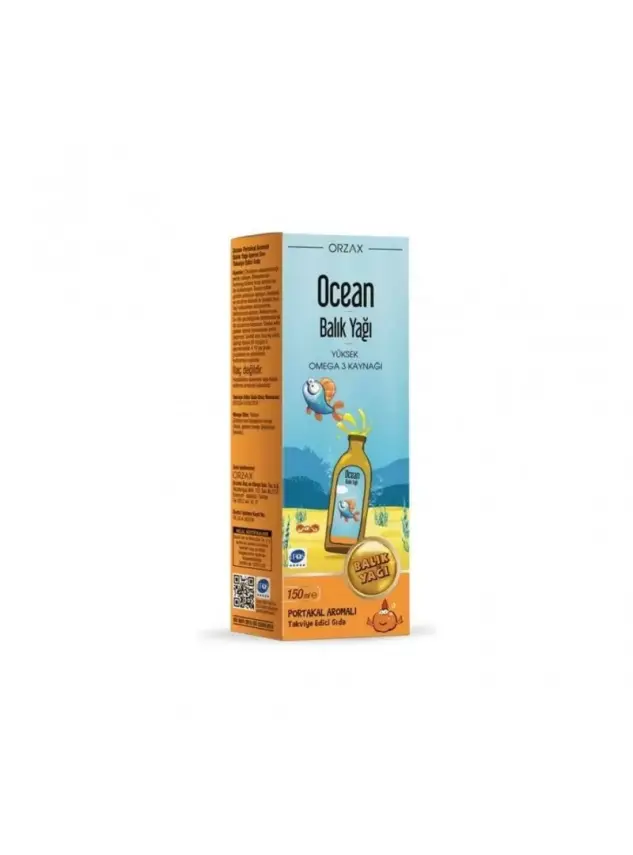 OUTLET - Ocean Balık Yağı Portakal Aromalı 150 ml - Matara Hediyeli - 2