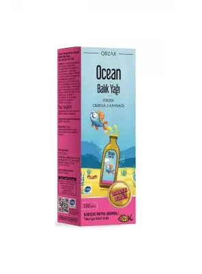 Ocean Balık Yağı Şurubu 150ml - Karışık Meyve Aromalı - Ocean