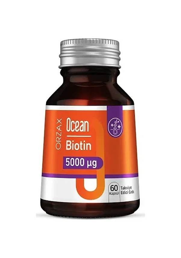 Ocean Biotin 5000mg 60 Kapsül Takviye Edici Gıda - 1