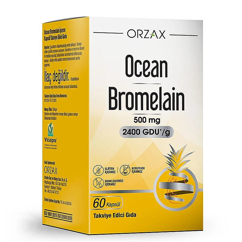 Ocean Bromelain 500mg 60 Kapsül - 1