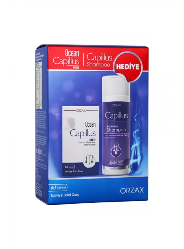 Ocean Capillus Men 60 Tablet + Capillus Şampuan Hediyeli - 1