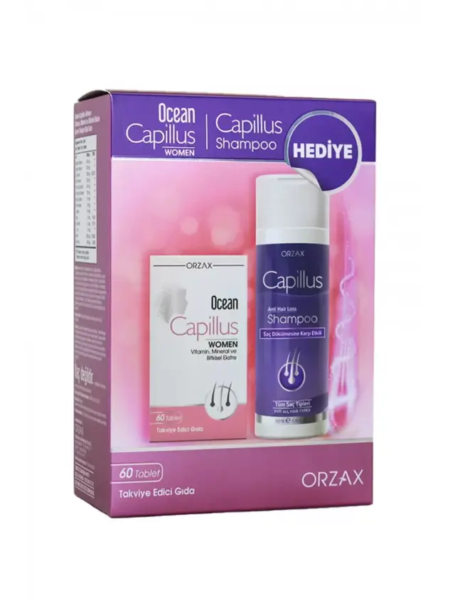 Ocean Capillus Women 60 Tablet + Capillus Şampuan Hediyeli - 1