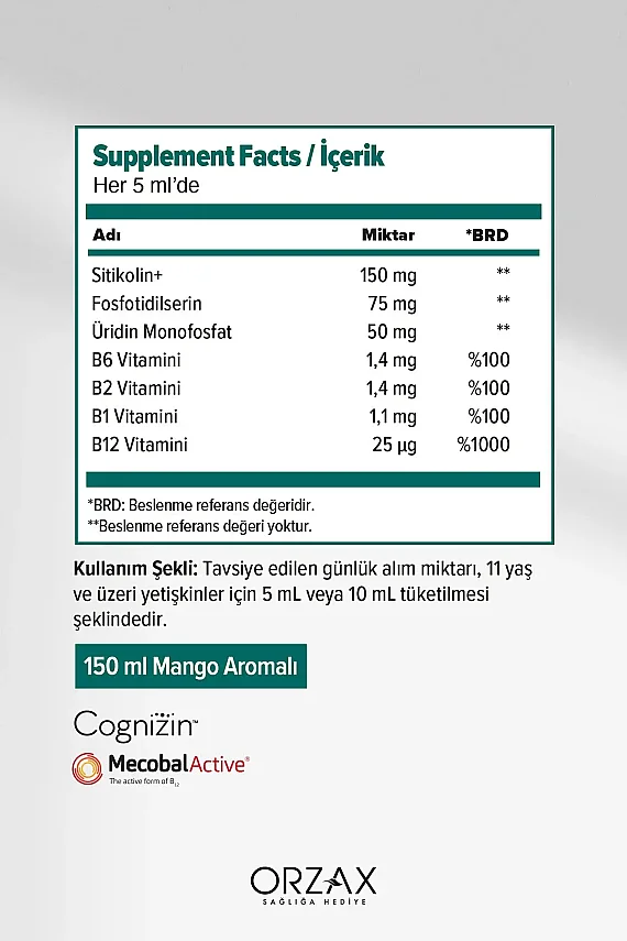 Ocean Cogniven 150ml - Sınav Seti Hediyeli - 2