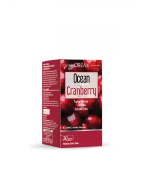 Ocean Cranberry Turna Yemişi Ekstresi 36 mg Pac 30 Tablet - Ocean