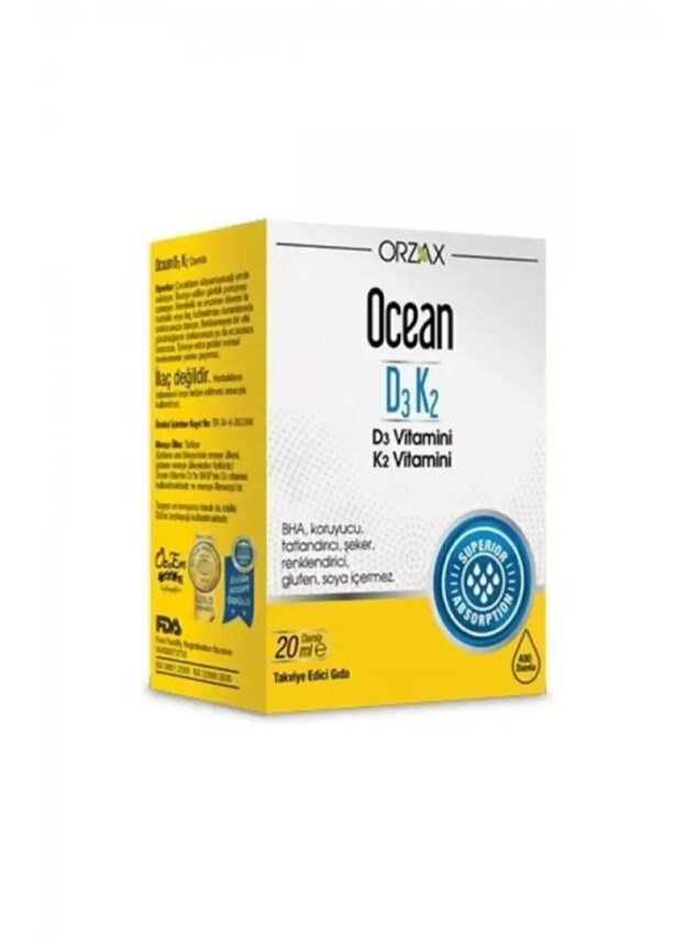 Ocean D3K2 Damla 20ml - Ocean