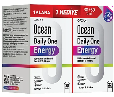 Ocean Daily One Energy 30 Tablet - 1 Alana 1 Bedava - Ocean