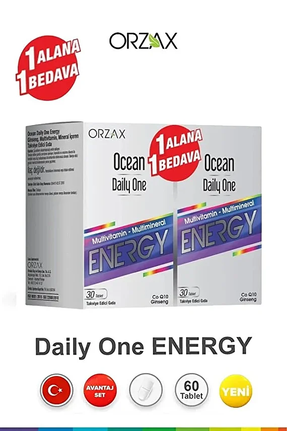 Ocean Daily One Energy 30 Tablet - 1 Alana 1 Bedava - 1