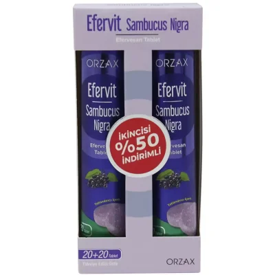 Ocean Efervit Sambucus Nigra 20 Efervesan Tablet x 2 Adet - Ocean