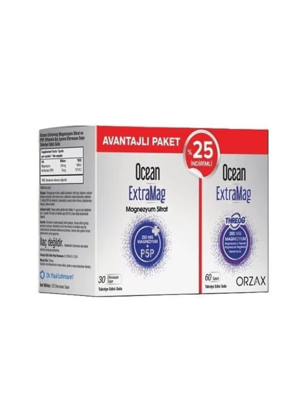 Ocean Extramag 30 Saşe + Extramag Threog 60 Tablet - Ocean
