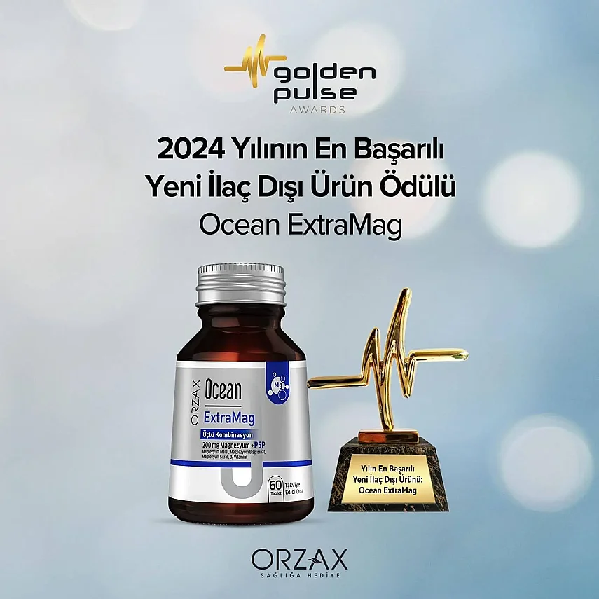 Ocean ExtraMag Üçlü Kombinasyon P5P ilaveli 60 Tablet Takviye Edici Gıda - 5