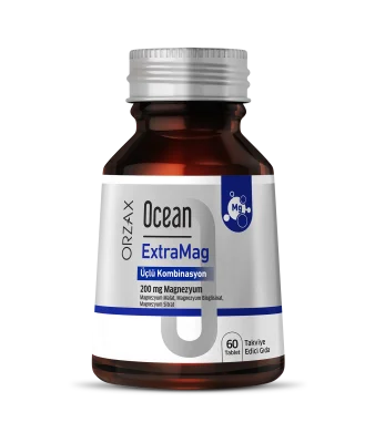 Ocean ExtraMag Üçlü Kombinasyon Takviye Edici Gıda 60 Tablet - Ocean