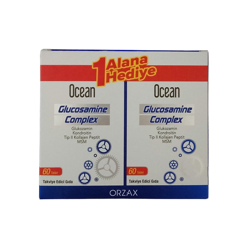 Ocean Glucosamine Complex 60 Tablet - 1 Alana 1 Hediye - 1