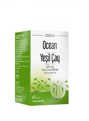 OUTLET - Ocean Green Tea Takviye Edici Gıda 60 Kapsül - Ocean