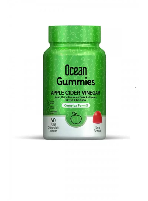 Ocean Gummies Apple Cider Vinegar 60 Yumuşak Tablet - Ocean