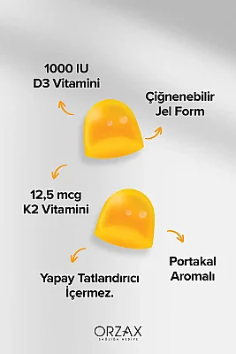 Ocean Gummies D3K2 Vitamin Çiğnenebilir 60 Softgel - 4